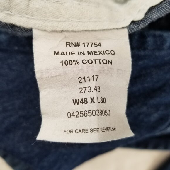 Vintage Key Imperial Overalls Bibs Mens 48X30 Denim Blue Jeans   Workwear - Picture 11 of 11